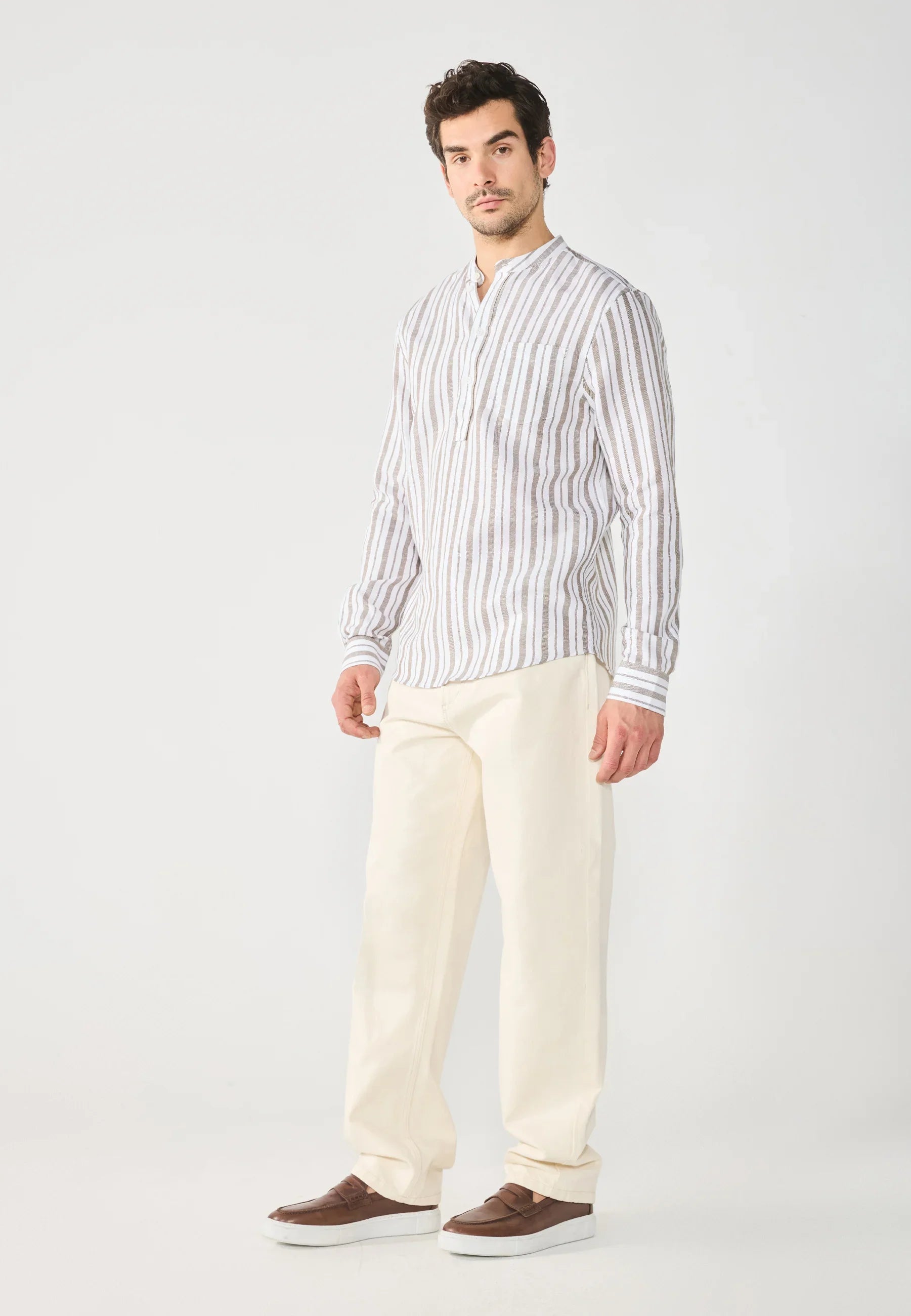 Chemise imprimée motifs losanges – Style décontracté d’été