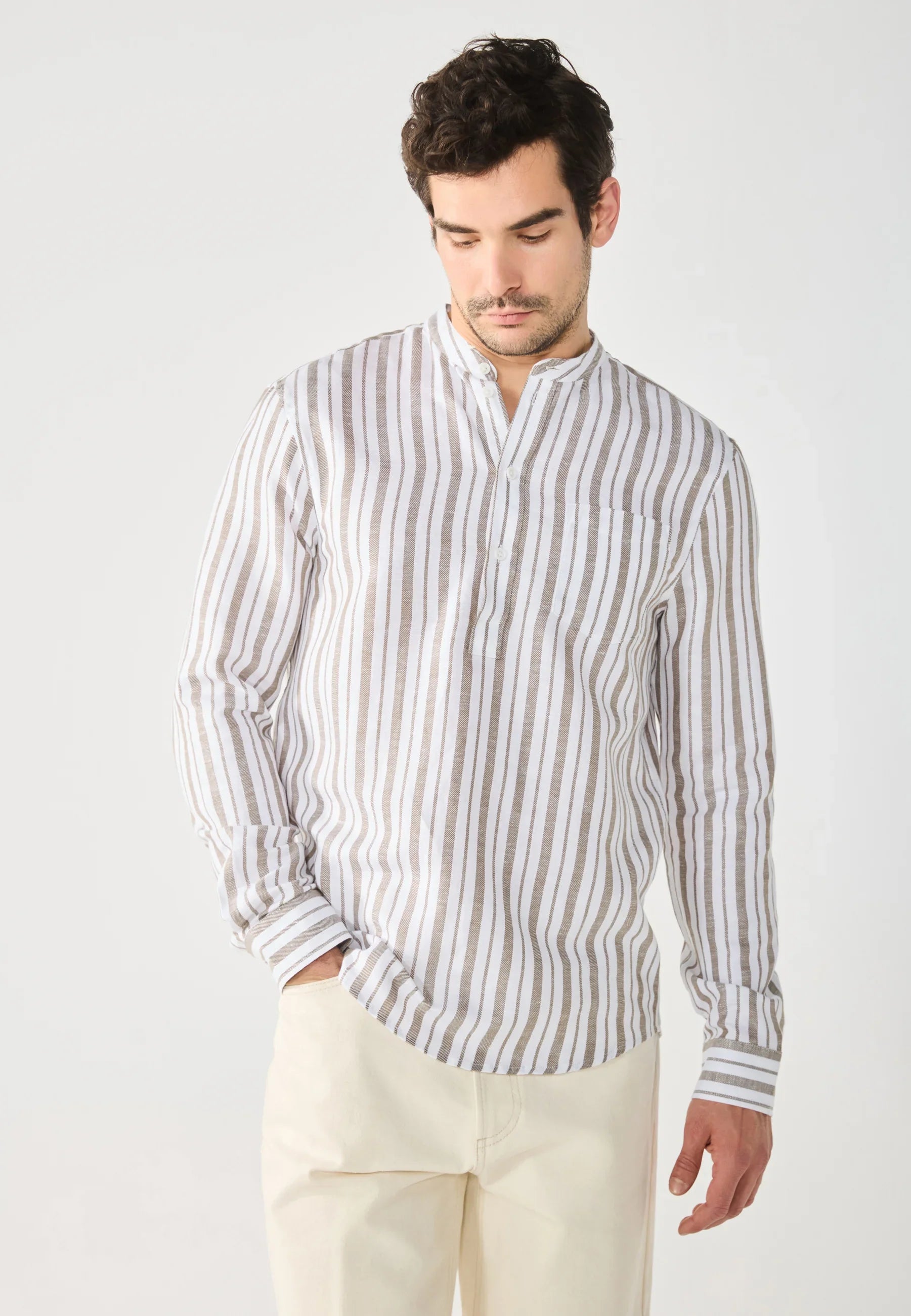 Chemise imprimée motifs losanges – Style décontracté d’été